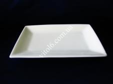 Тарелка керамическая белая прямоугольная 25*17см VT6-18668(36шт)